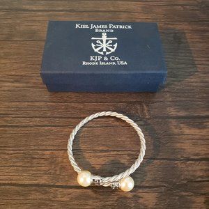 Kiel James Patrick Silver and Pearl Bracelet
